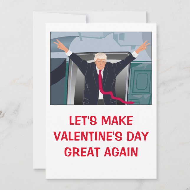 donald trump valentines day FUNNY Helgdag Card Julkort (Framsida)