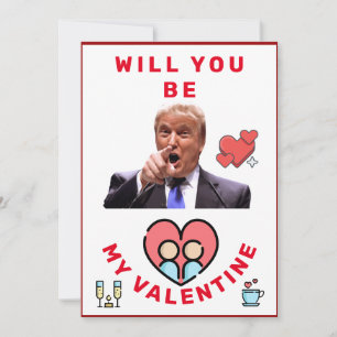 donald trump valentines day FUNNY Helgdag Card Julkort