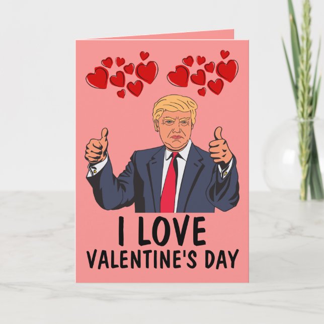 DONALD TRUMP VALENTINSDAGSKORT KORT (Framsida)