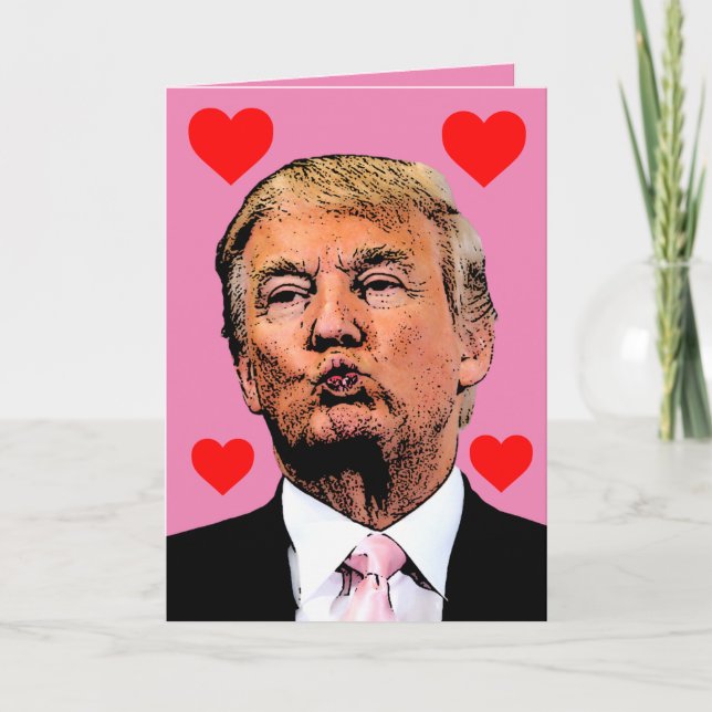 DONALD TRUMP VALENTINSDAGSKORT KORT (Framsida)
