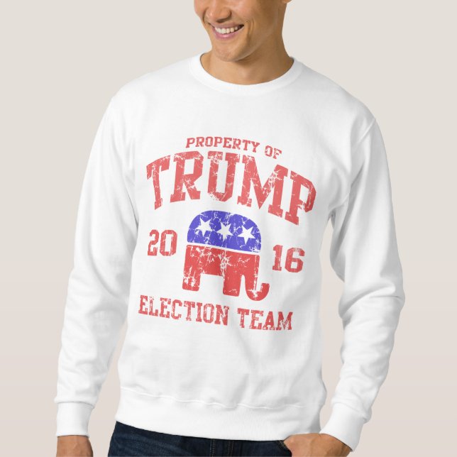 Donald Trump vallag 2016 Långärmad Tröja (Framsida)