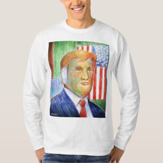 Donald Trump Van Gogh Långärmad shirt T Shirt