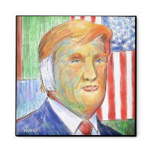Donald Trump Van Gogh Magnet