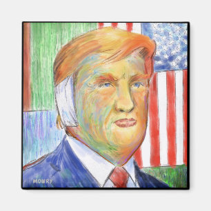 Donald Trump Van Gogh Magnet