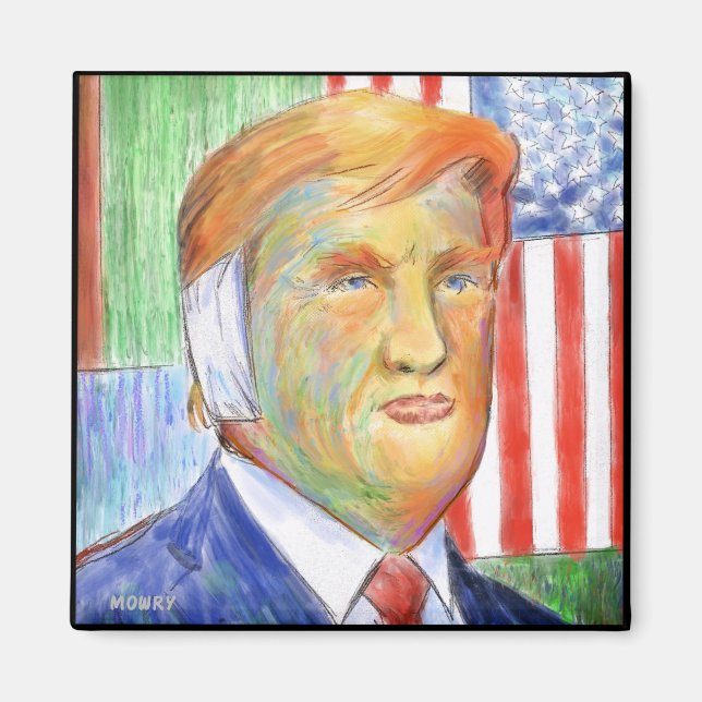 Donald Trump Van Gogh Magnet (Framsidan)