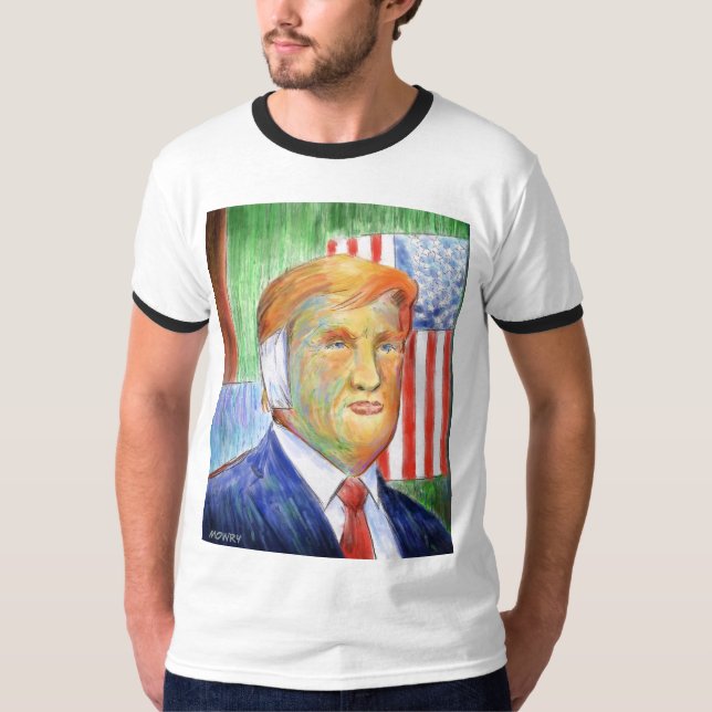 Donald Trump Van Gogh Ring T-shirt (Framsida)