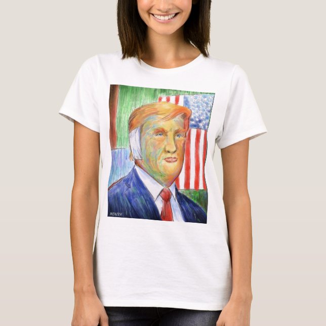 Donald Trump Van Gogh Women's T-shirt (Framsida)