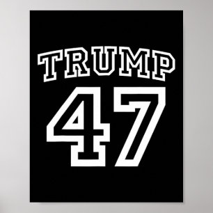 Donald Trump Vance 2024 Valet 47:e President Mig Poster