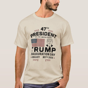 Donald Trump Vance Invigning 2025 Minnesobjekt T Shirt