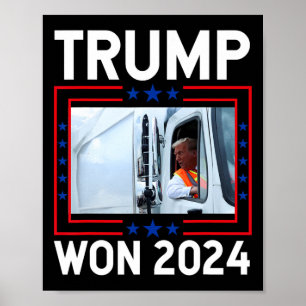 Donald Trump vann 2024 års invigning av valresulta Poster