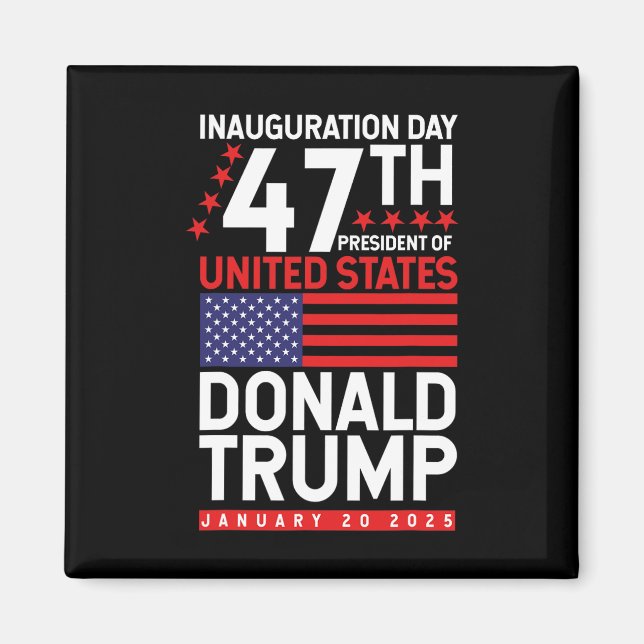 Donald Trump vann 2024 års invigning för valda män Magnet (Framsidan)