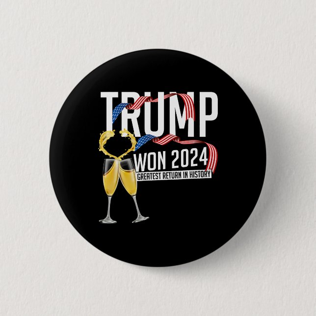 Donald Trump vann 2024 års presidentinvigning för  Knapp (Framsida)