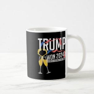 Donald Trump vann 2024 års valinvigning för män Kaffemugg