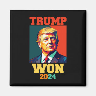 Donald Trump vann 2024 års valinvigning för män Magnet
