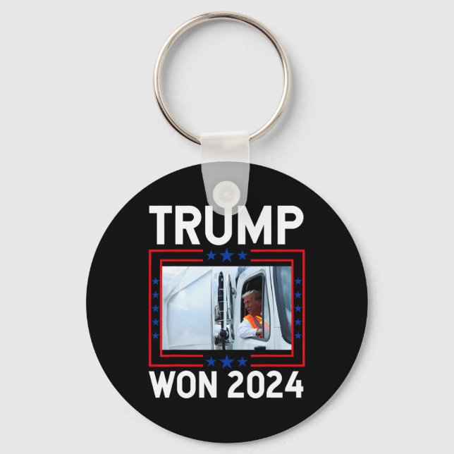 Donald Trump vann 2024 års valinvigning Trump  Nyckelring (Framsida)