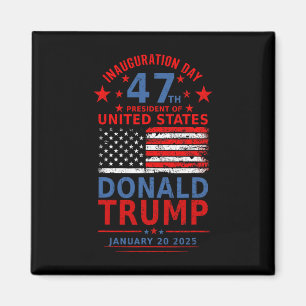Donald Trump Vann 2024 Val Inauguration Män Kläder Magnet