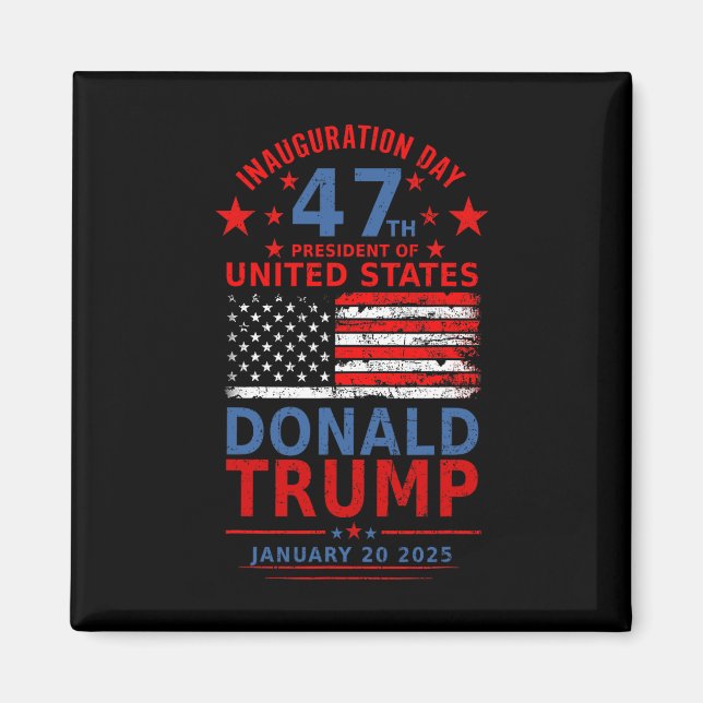 Donald Trump Vann 2024 Val Inauguration Män Kläder Magnet (Framsidan)