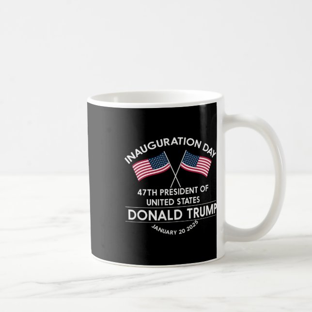 Donald Trump Vann 2024 Valet Inauguration Män Wo Kaffemugg (Höger)
