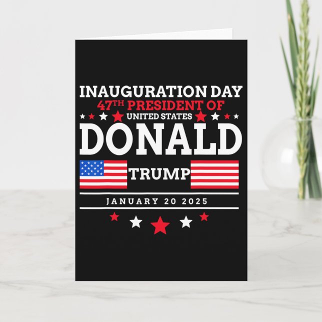 Donald Trump Vann 2024 Valet Inauguration Män Wo Kort (Framsida)