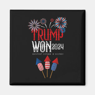 Donald Trump Vann 2024 Valet Inauguration Män Wo Magnet