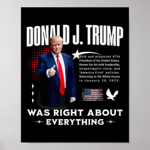 Donald Trump var Höger om allt - Trump 20 Poster