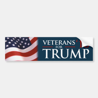 Donald Trump veteran för riklig trumf 2016 Bildekal