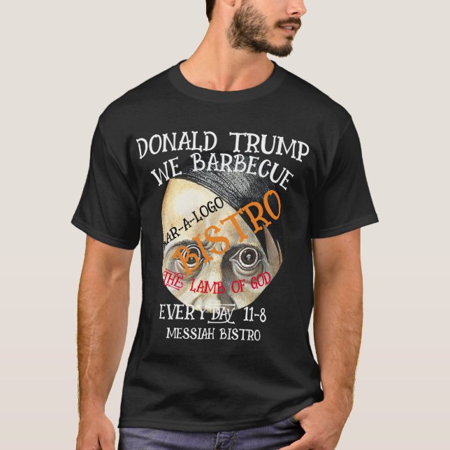 DONALD TRUMP VI HINDRAR VARDAGENS GOD LAMB. T SHIRT (Framsida)