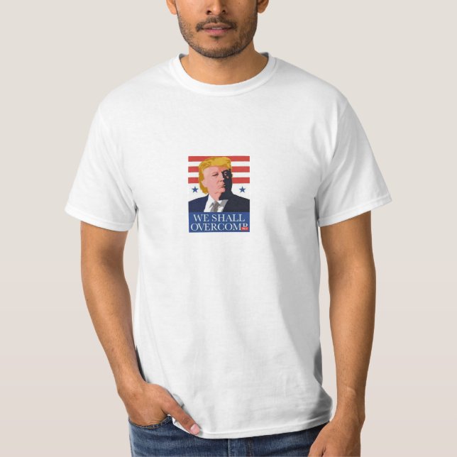Donald Trump: Vi Overcomb T-shirt (Framsida)