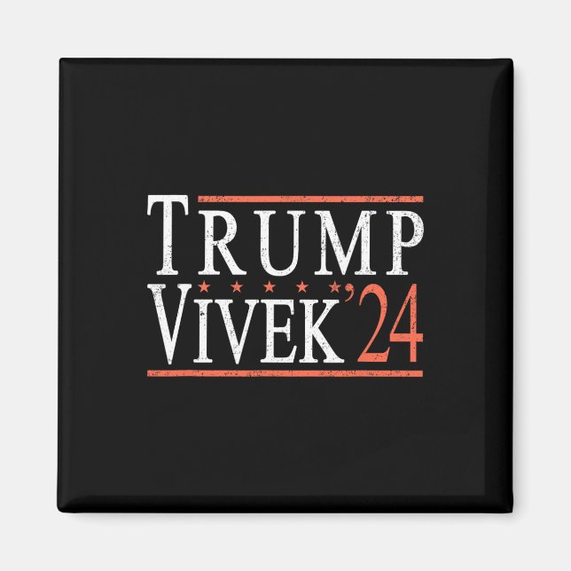 Donald Trump Vivek Ramaswamy 2024 President Republ Magnet (Framsidan)