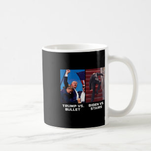 Donald Trump Vs Bullet Biden Vs Trappor Funny Trum Kaffemugg