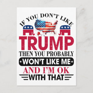 Donald Trump Vykort