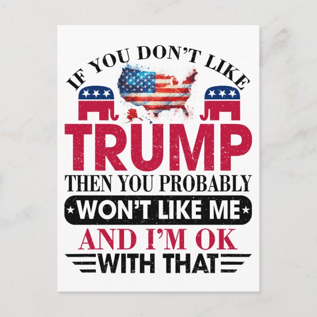 Donald Trump Vykort (Framsida)