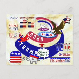 Donald Trump Vykort