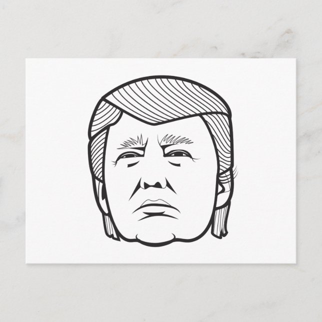 donald trump vykort (Framsida)