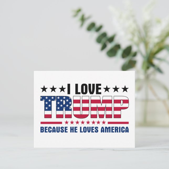 Donald Trump Vykort (Stående Fram)