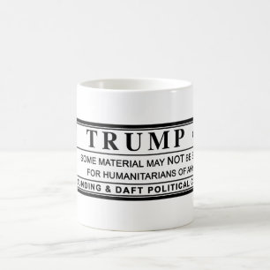 Donald Trump Warning Label Kaffemugg