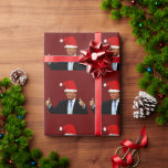 DONALD TRUMP WEARING SANTA HAT WRAPPP PAPPER PRESENTPAPPER<br><div class="desc">DONALD TRUMP WEARING A SANTA HAT-hölje pappert</div>