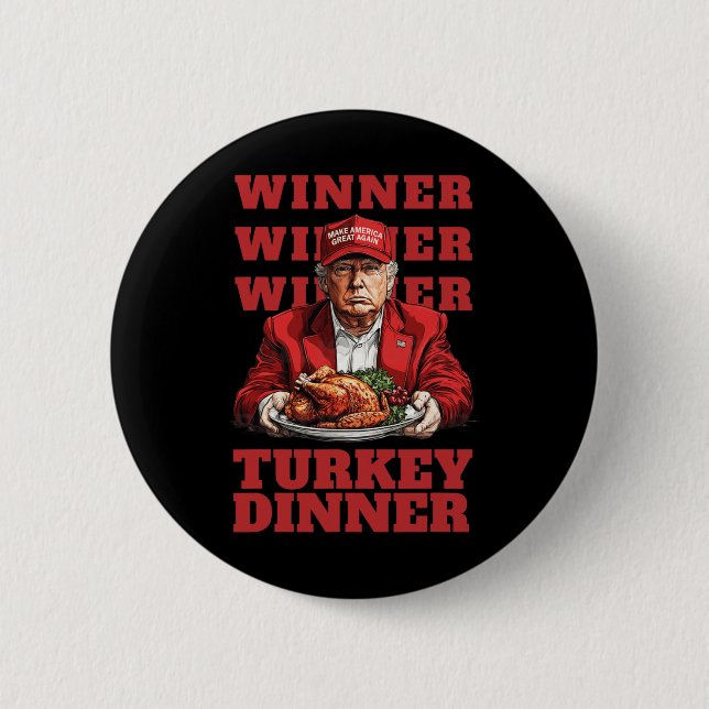 Donald Trump Winner Chicken Middag - President Tru Knapp (Framsida)