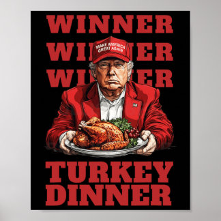 Donald Trump Winner Chicken Middag - President Tru Poster