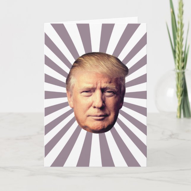 DONALD TRUMP WINNING BIRTHDAY Card Kort (Framsida)