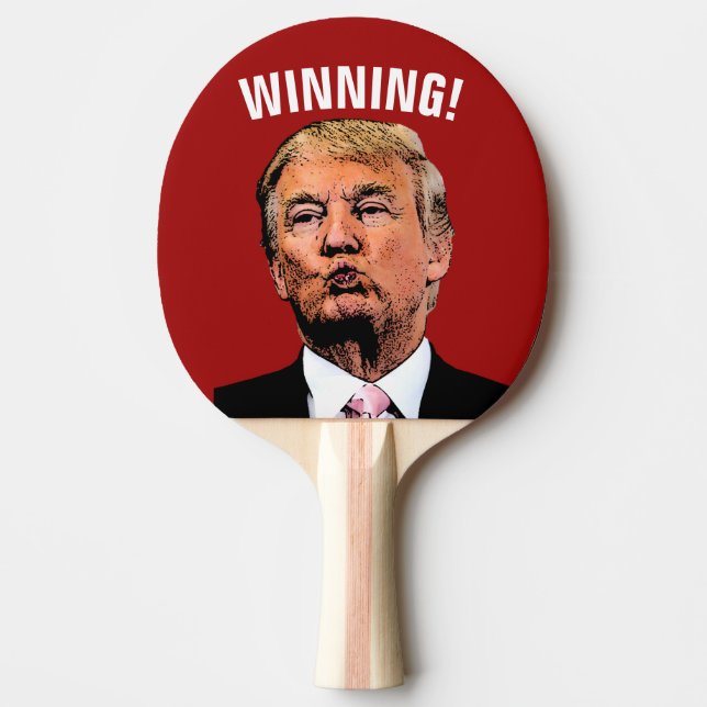 DONALD TRUMP WINNING! PING PONG PADDLE PINGISRACKET (Framsidan)