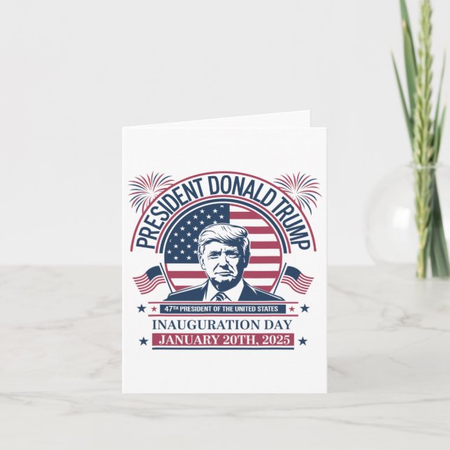Donald Trump Wins 47:e talman - 2024 Potus Inau Kort (Framsida)