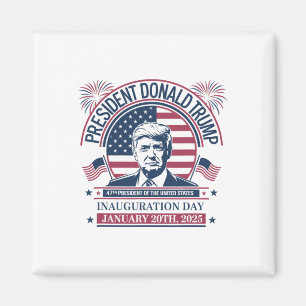 Donald Trump Wins 47:e talman - 2024 Potus Inau Magnet