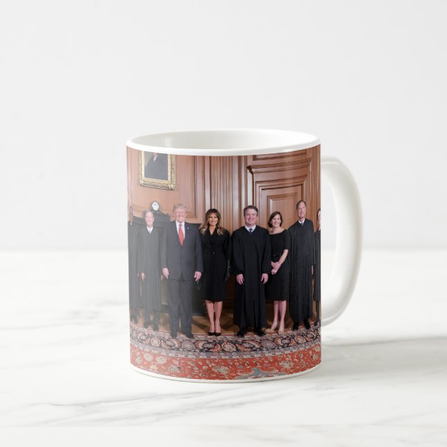 Donald Trump with Supreme Court domare Kaffemugg (Framsida höger)