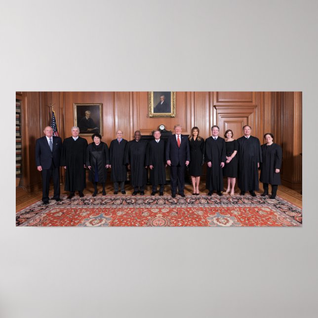 Donald Trump with Supreme Court domare Poster (Framsidan)