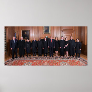Donald Trump with Supreme Court domare Poster