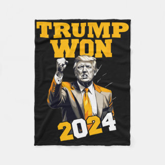Donald Trump Won 2024 Election Inauguration Men Wo Fleecefilt