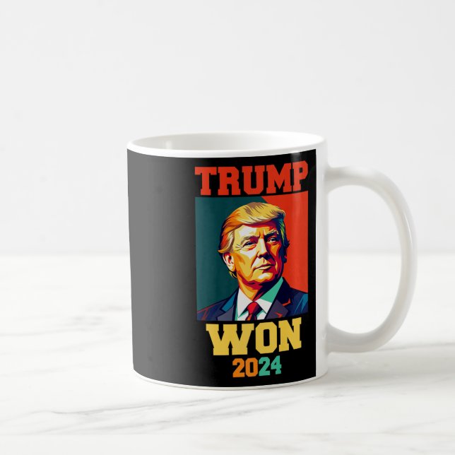 Donald Trump Won 2024 Val Inauguration Manar Wo Kaffemugg (Höger)