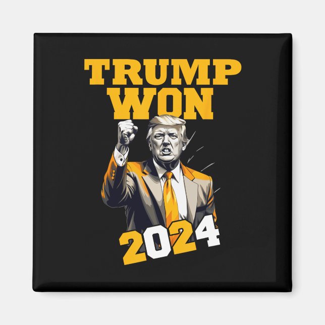 Donald Trump Won 2024 Val Inauguration Manar Wo Magnet (Framsidan)