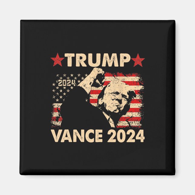 Donald Trump Won 2024 Val Inauguration Manar Wo Magnet (Framsidan)